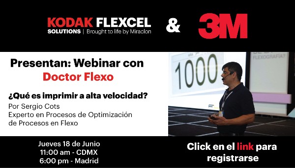 Doctor Flexo muestra en un webinar cómo imprimir a alta velocidad